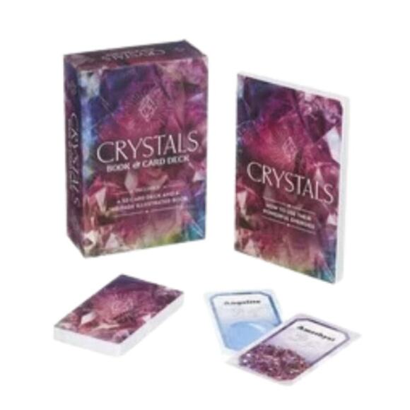 Crystals Book & Card Deck Includes a 52-Card Deck and 160-Page Illustrated Book - Picture 1 of 5